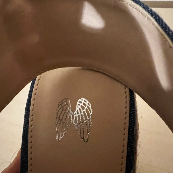 Victoria Secret Denim Blue Slingback Heels 7.5 with Matching A-line Dress/M/8. - Picture 9 of 10